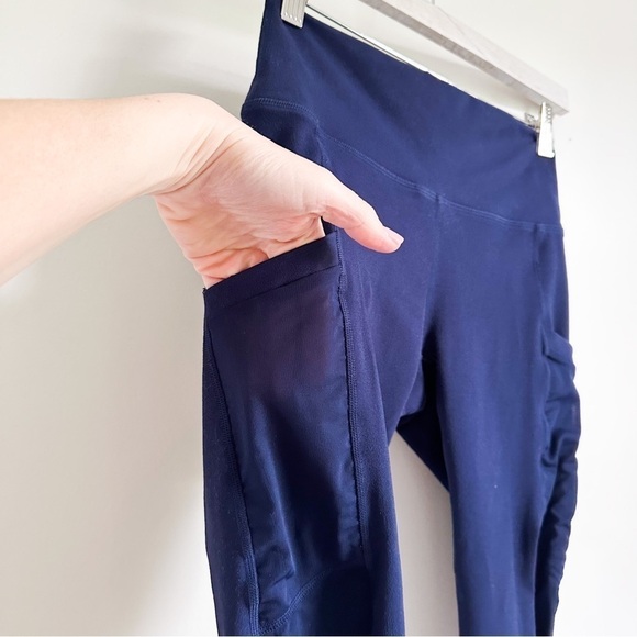 Fabletics Blue High waist on the go Powerhold mesh 5/8 legging sz Small - Picture 7 of 9